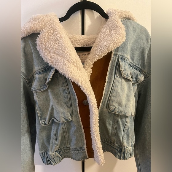 Free People Fur Denim jacket - Picture 9 of 13